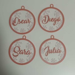 Bola de navidad con nombre personalizado